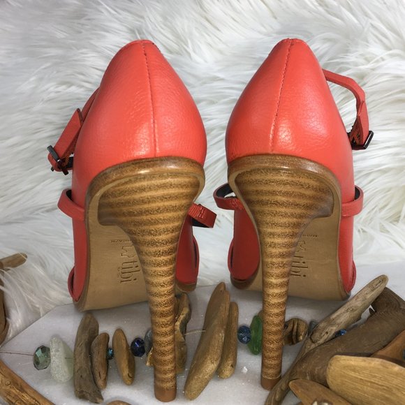 🤍 nwot tibi anouk coral strappy sandal heels - Picture 4 of 7